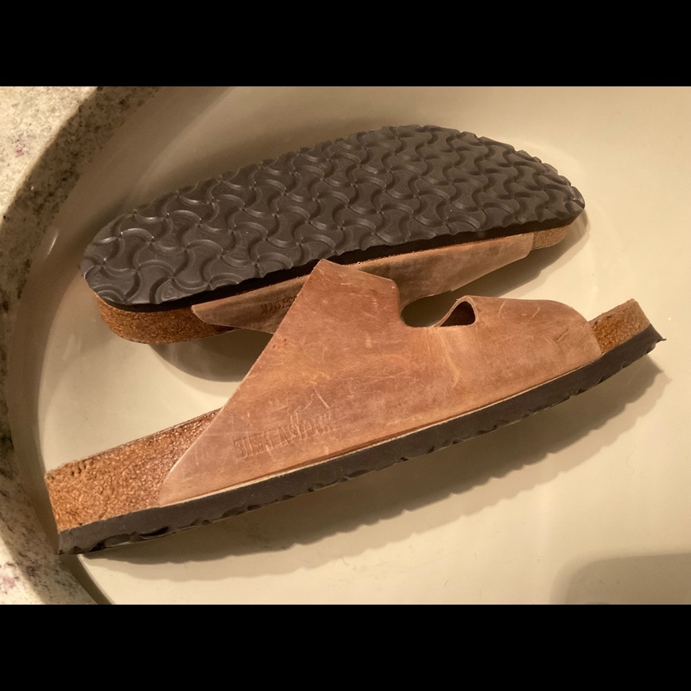 Birkenstock sandals, brown
